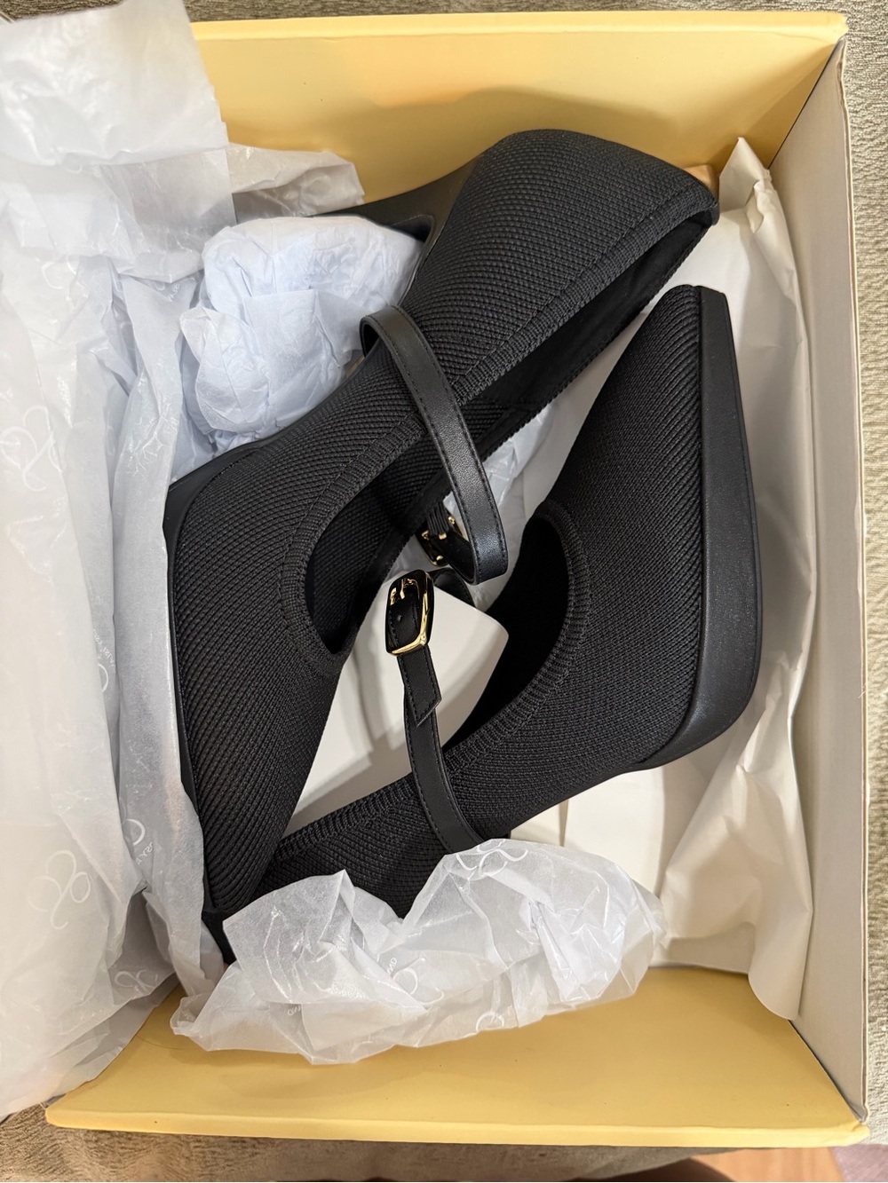 Cosy Island Black Mary Jane Heels